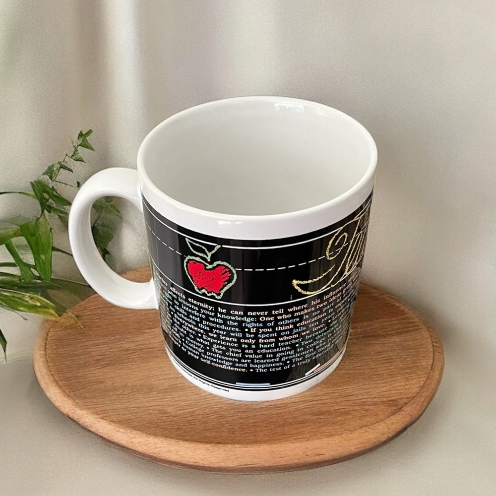 Vintage 1982 Kenneth Grooms Teacher ART 101 Mug by The Toscany Collection JAPAN